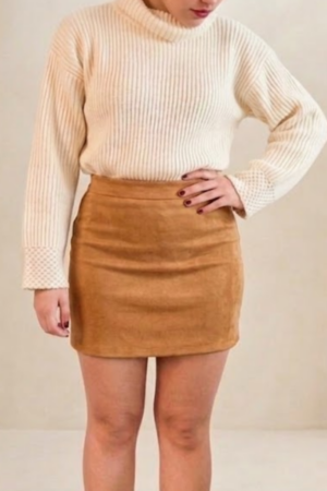 Falda gamuza