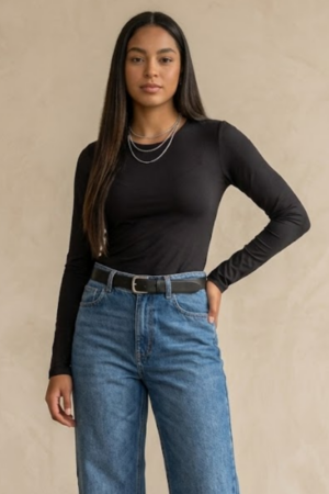 Básica manga larga negra