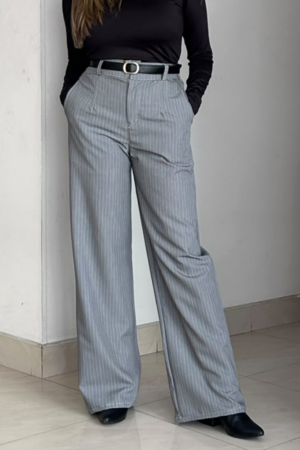 Pantalón Gris Rayas